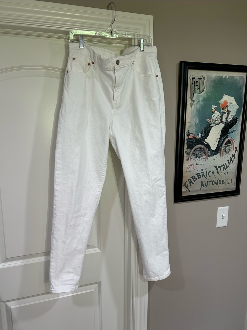 GAP Women's White Straight-Leg Jeans 16T